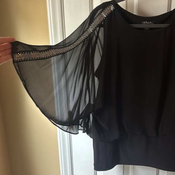 Black evening top - size L - Picture 2 of 6